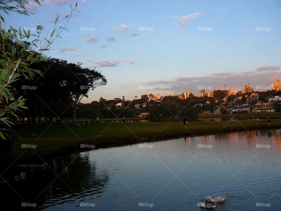 sunset in brasil