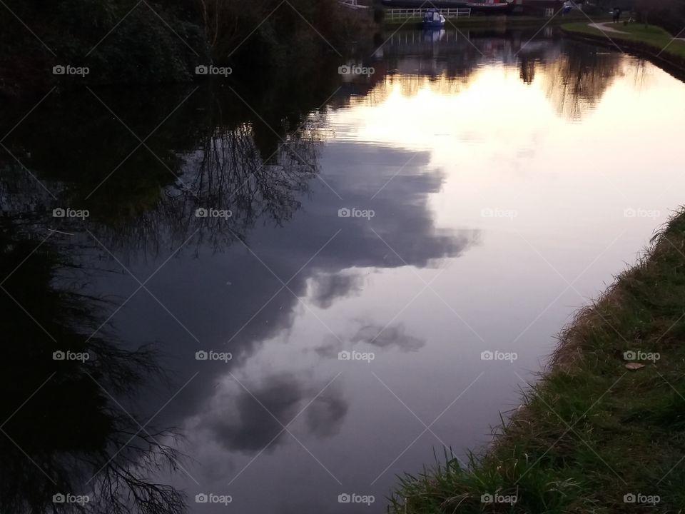 cloudy reflection