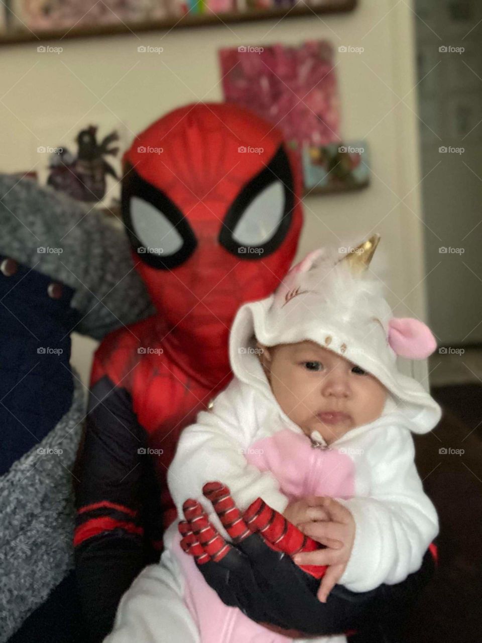 Spiderman & Sophia Happy Halloween