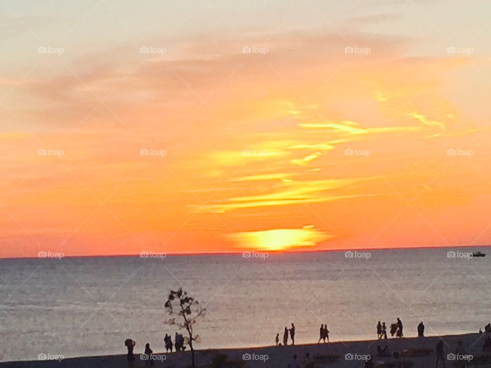 St Pete Beach Sunset. Sunset at St Pete Beach
