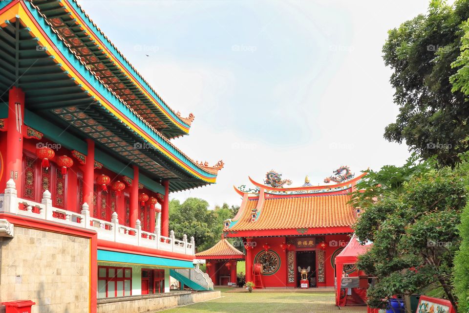 Compound of chinese temple