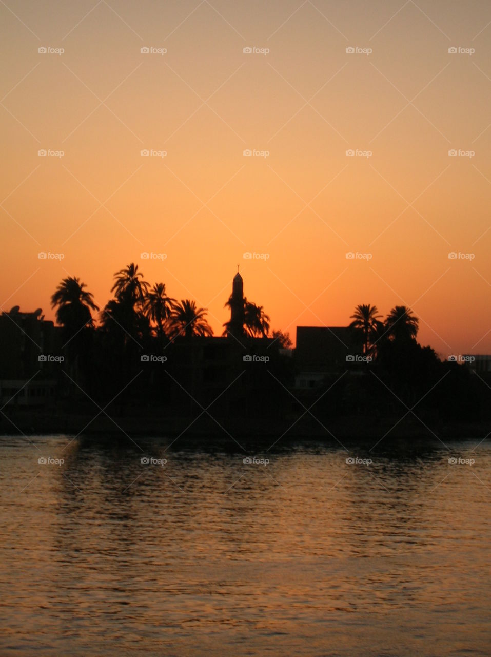 Nile River at sunset