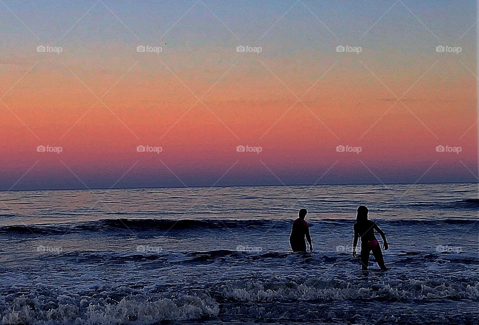 Sunset at the beach 