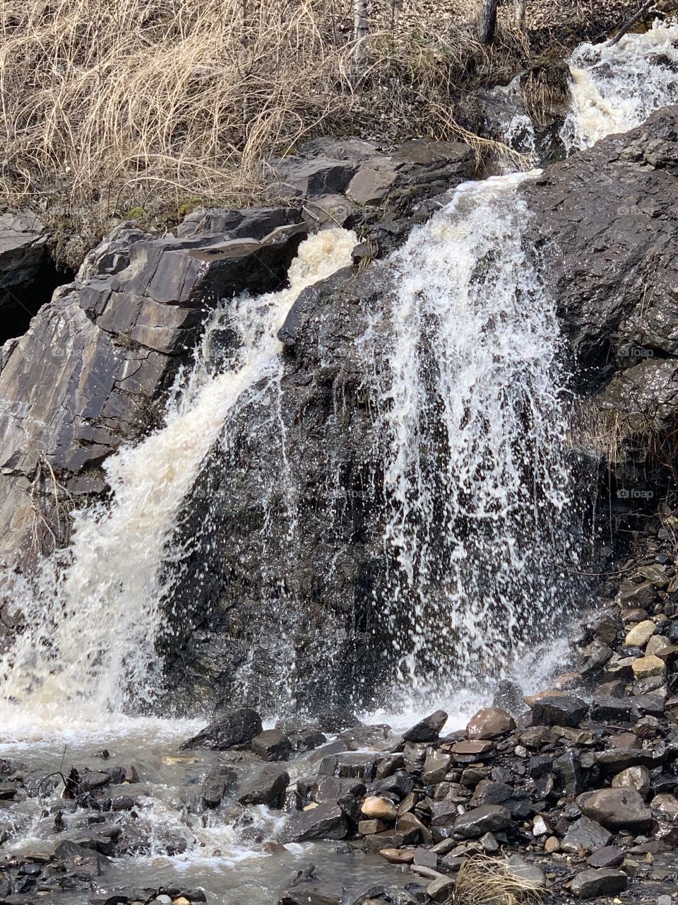 Little road side waterfall 