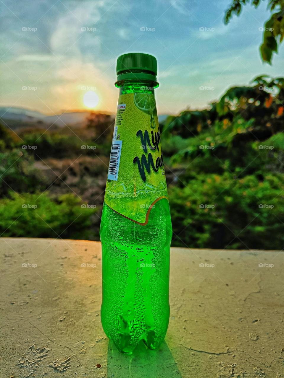 Photo Object with Sunrise background