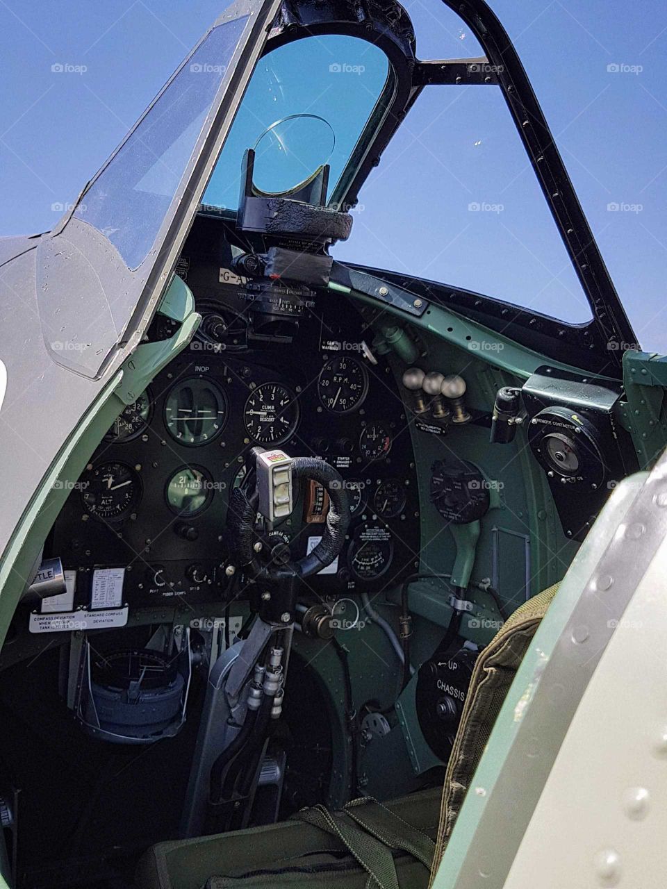 Spitfire cockpit