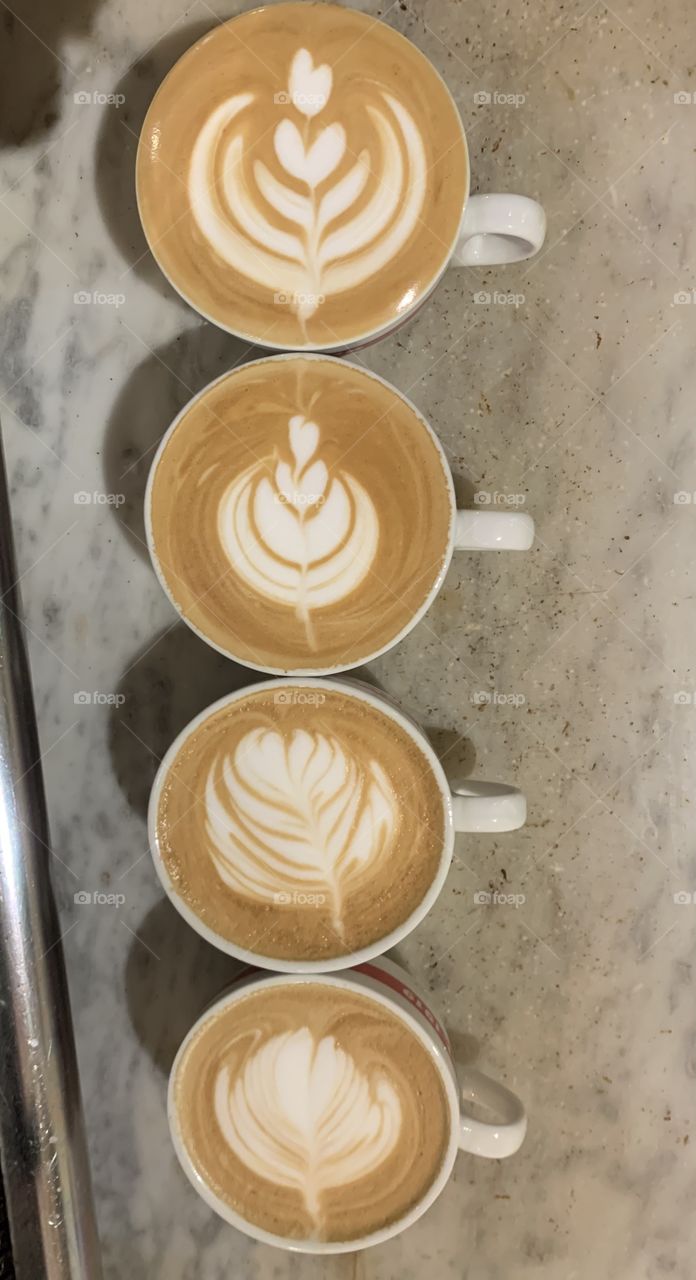 Lots of cappuccino 