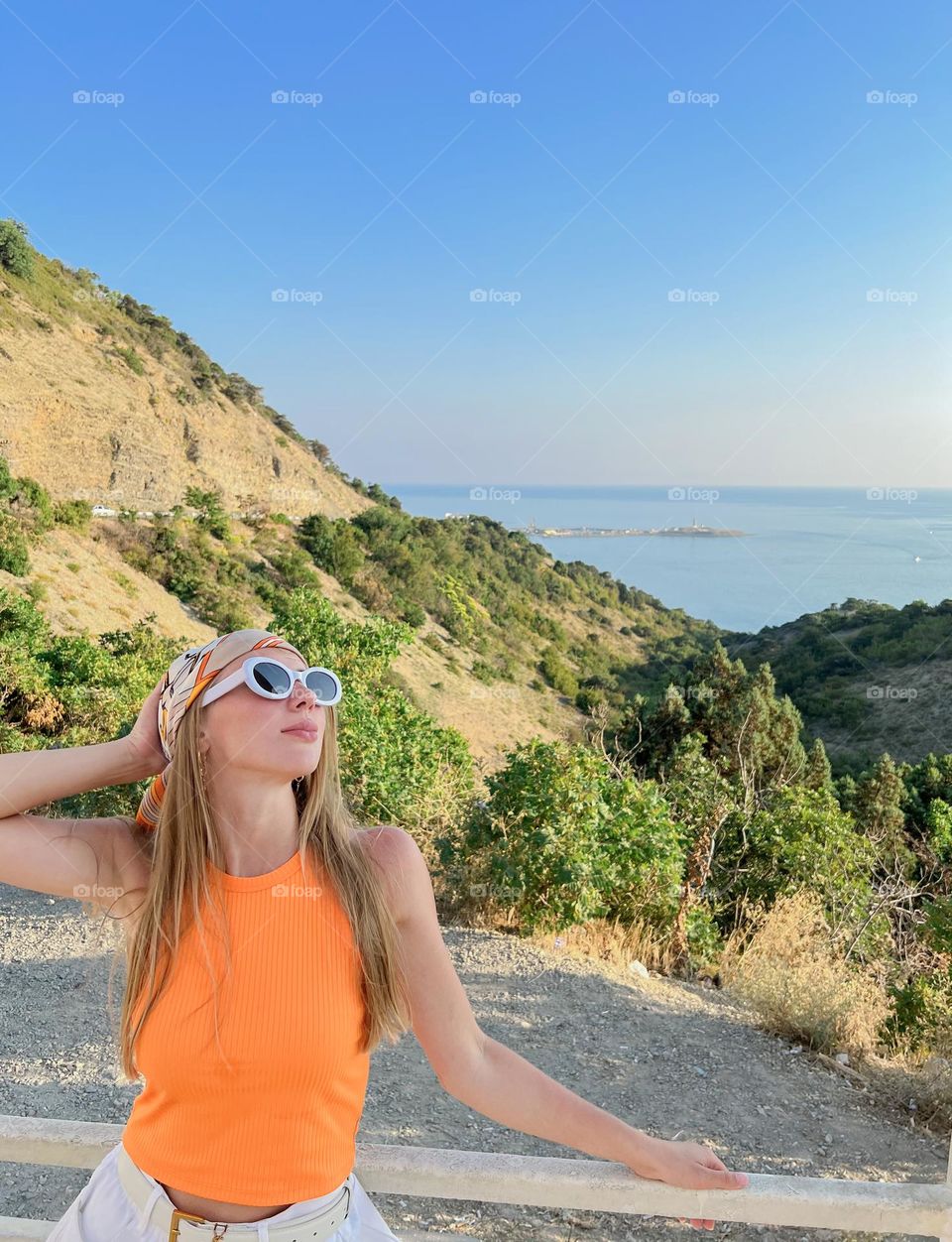 woman by the sea