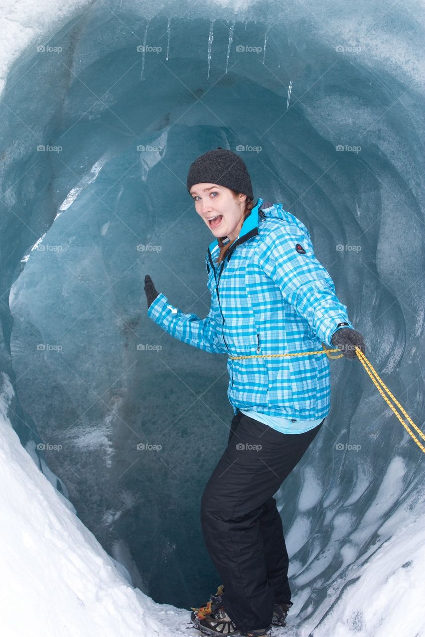 Iceland ice cave 