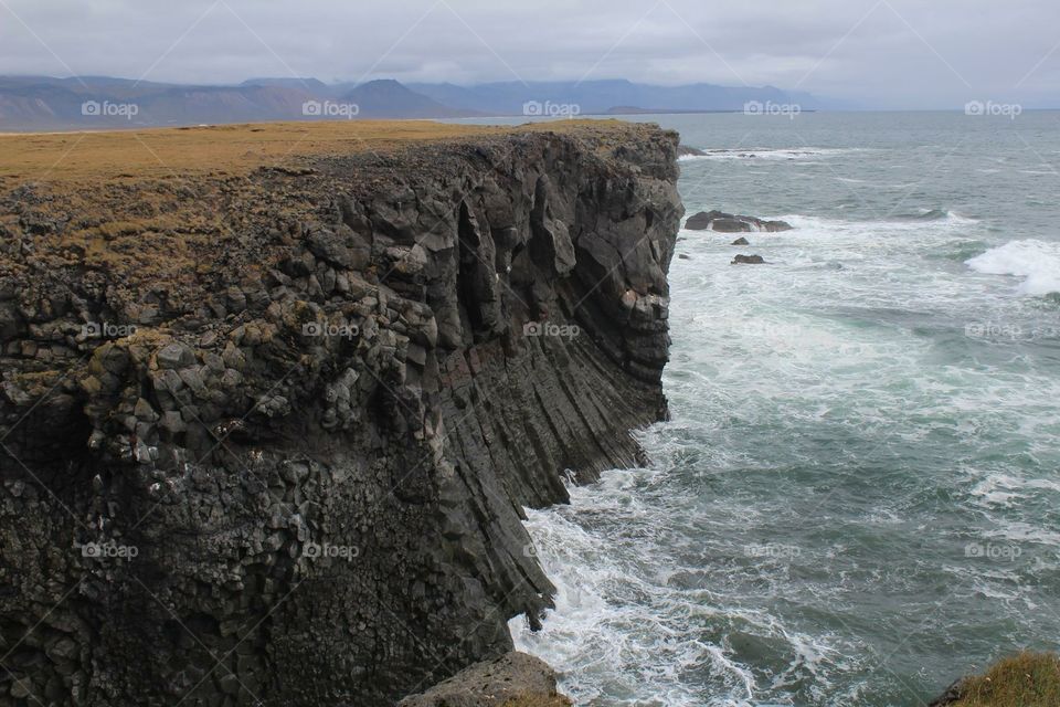 Rocky landscape in Iceland 