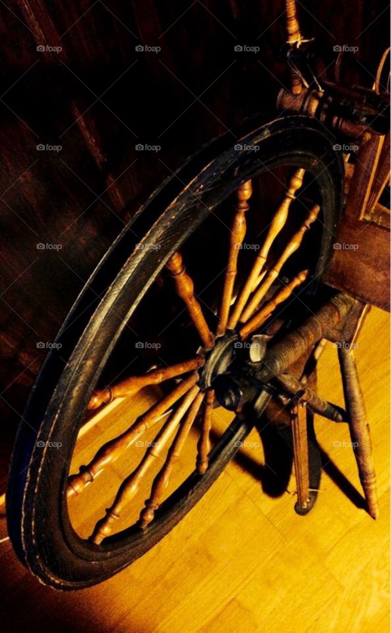 Old spinningwheel