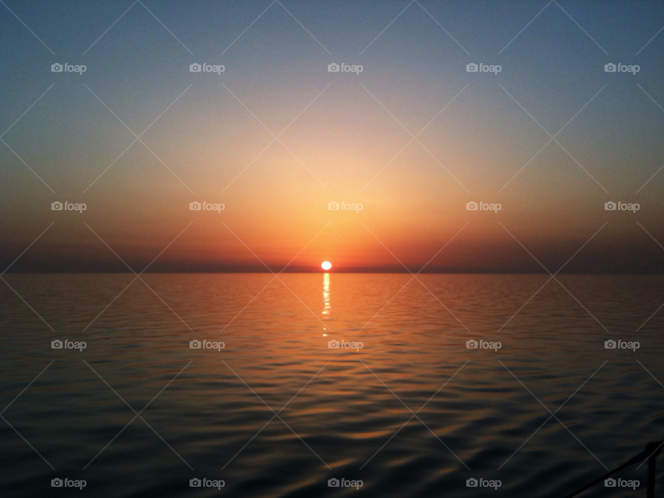 ocean sunset sea oman by jaffer