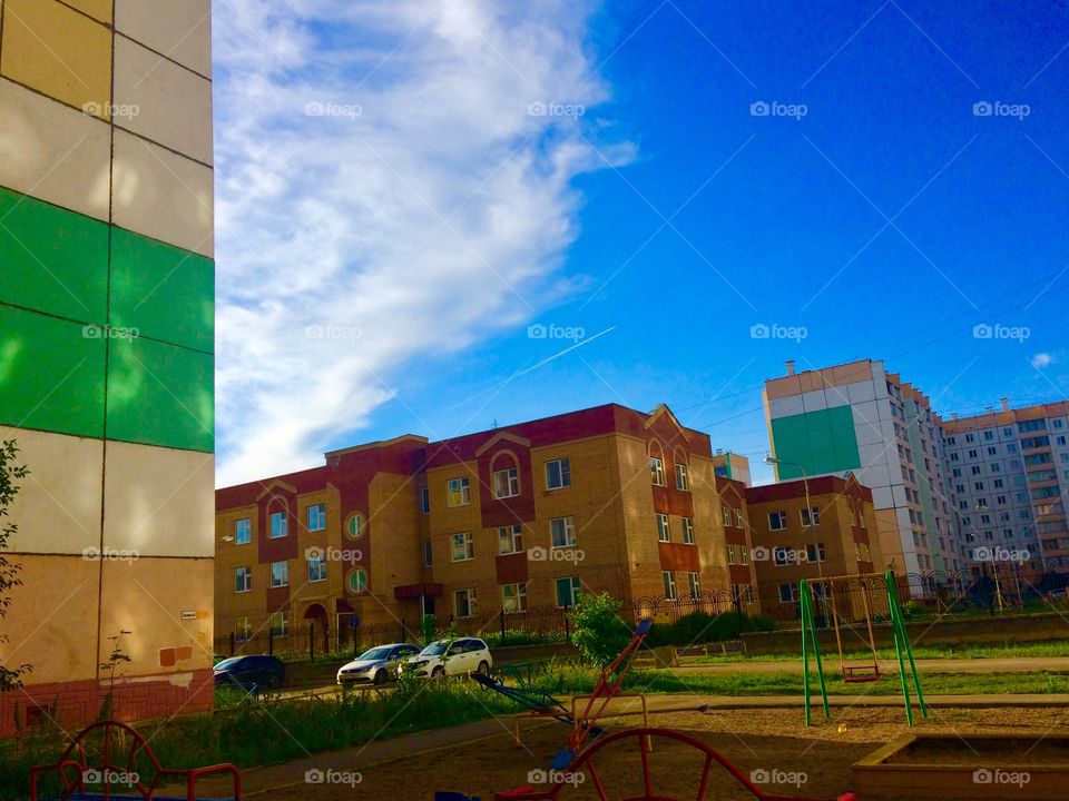 Магнитогорск sky blue house plane