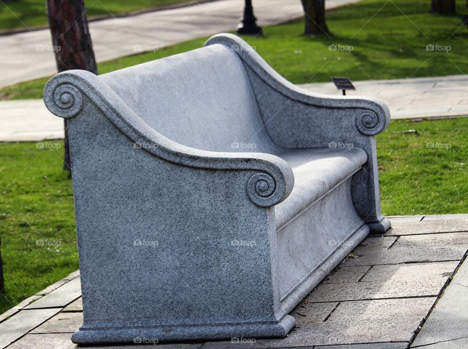 Concrete bench 