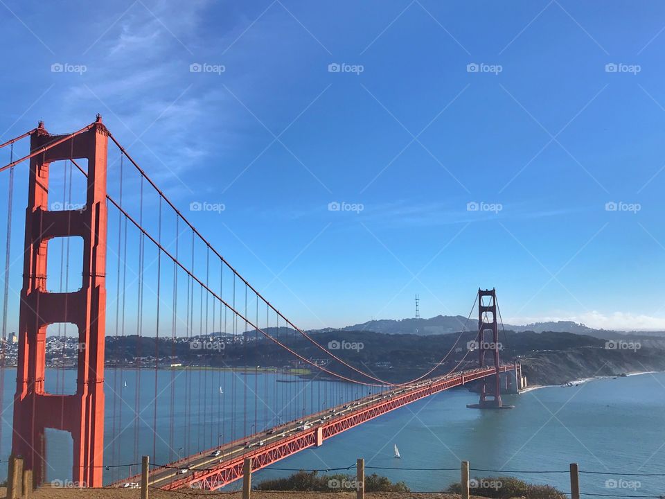 Scenic Golden Gate View from Battery Spencer
