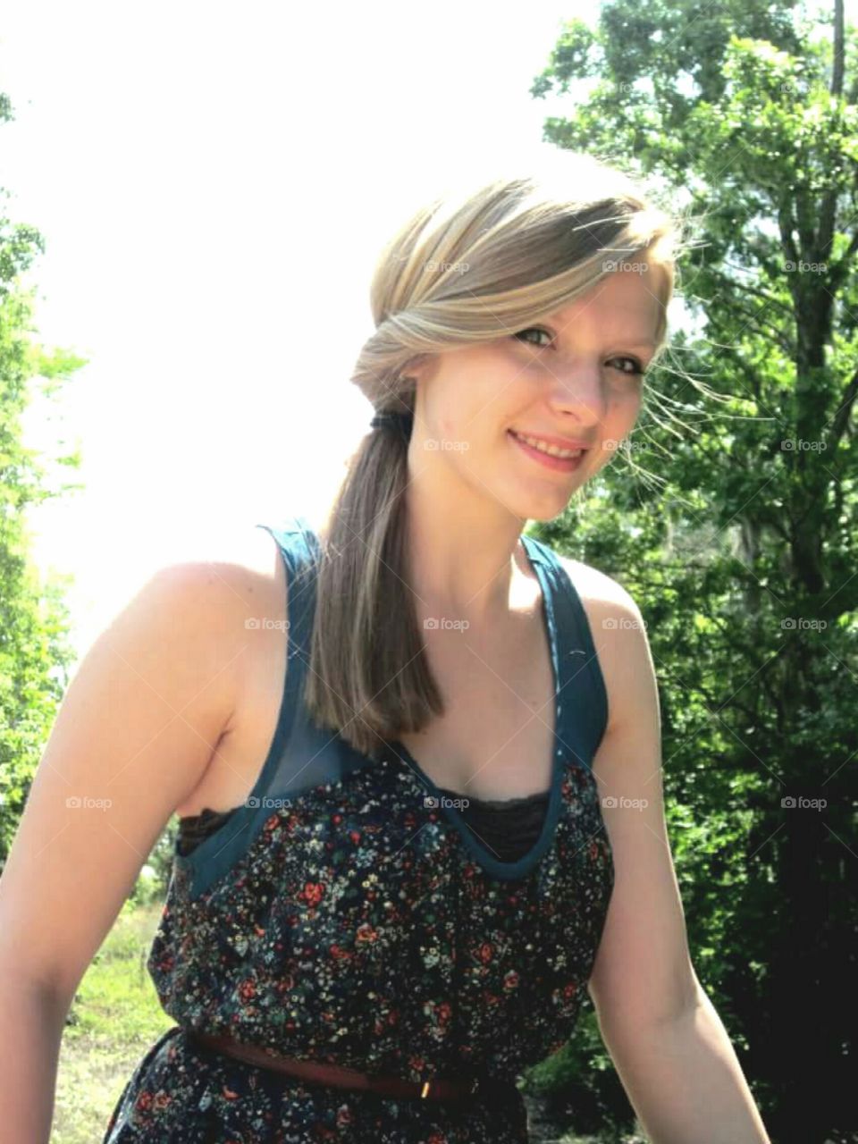 My daughter modeling for me