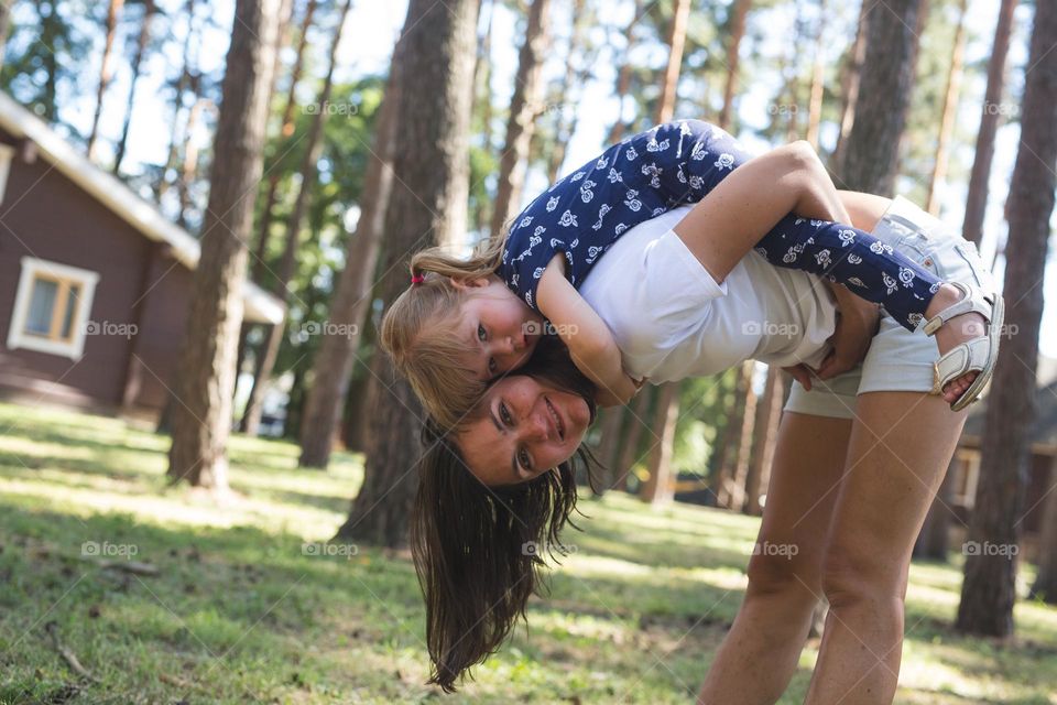 Time together, mom and daughter 