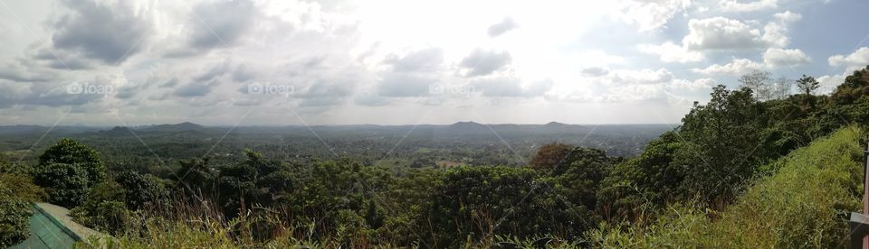 Panoramic view of the mountain range