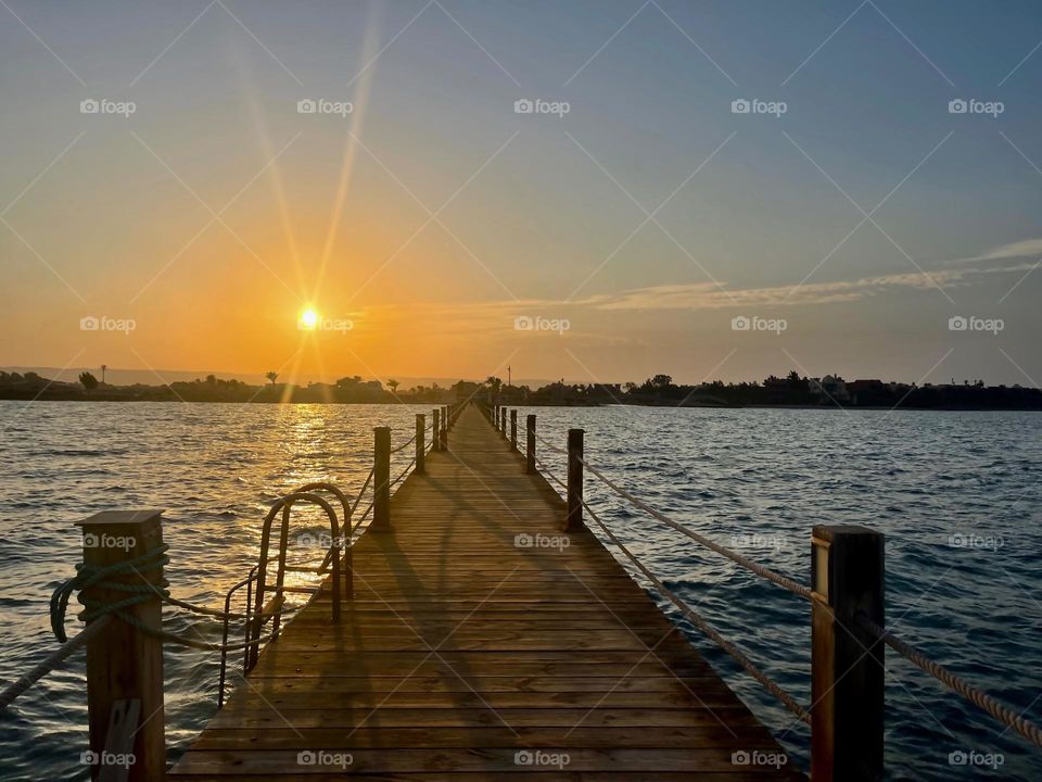 Sunset walk at Gouna