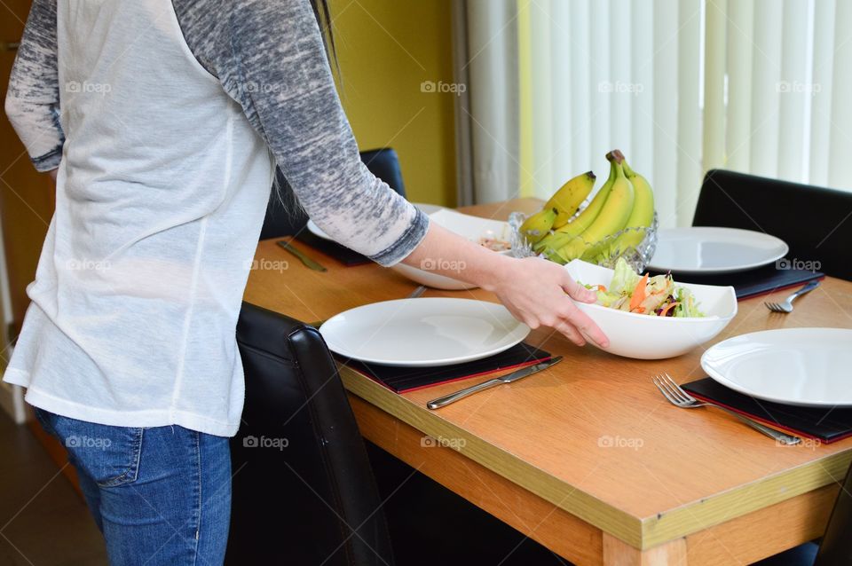 Preparing dinner 