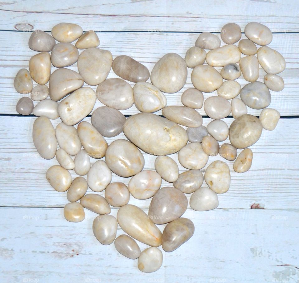 Heart shaped rocks