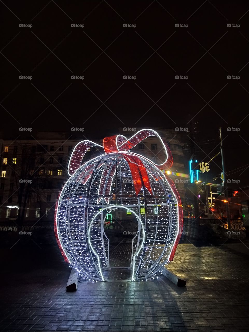 street lights. installation.