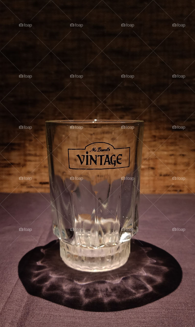 MY VINTAGE MCDOWELL'S WHISKEY GLASS