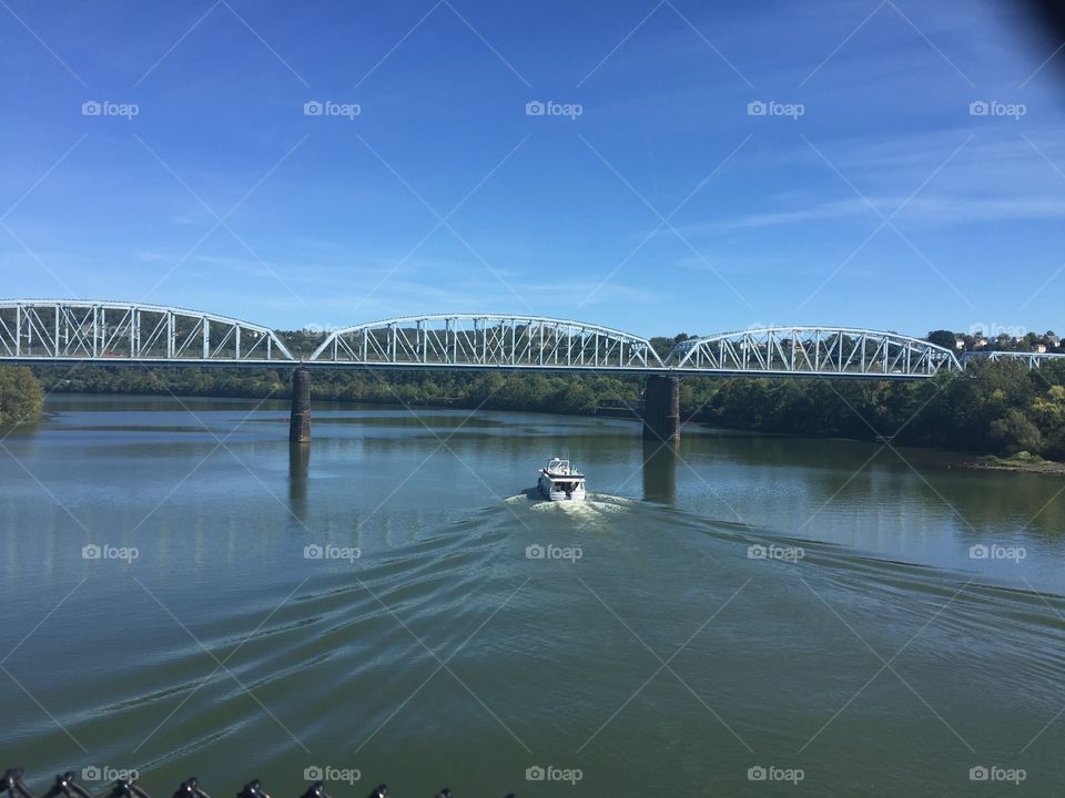 Water, River, Bridge, Lake, Reflection