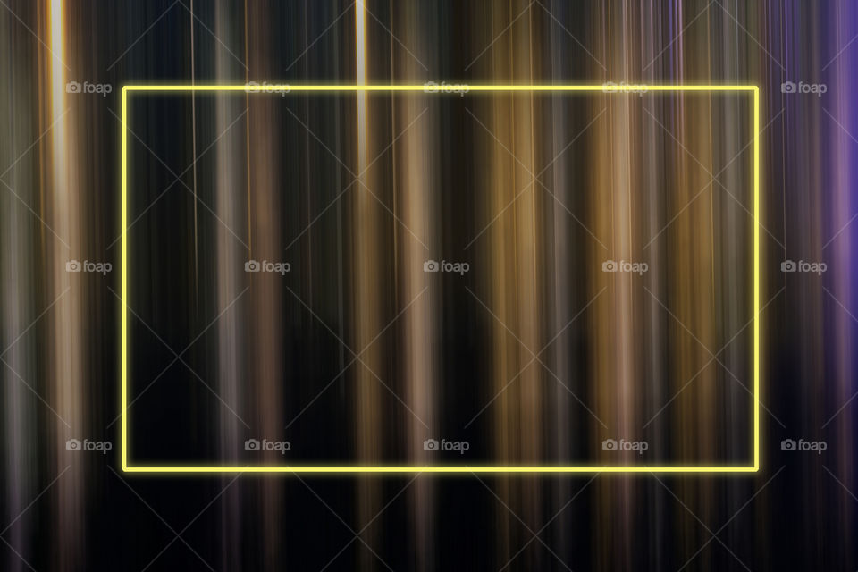 Digital art photography with glowing frame 