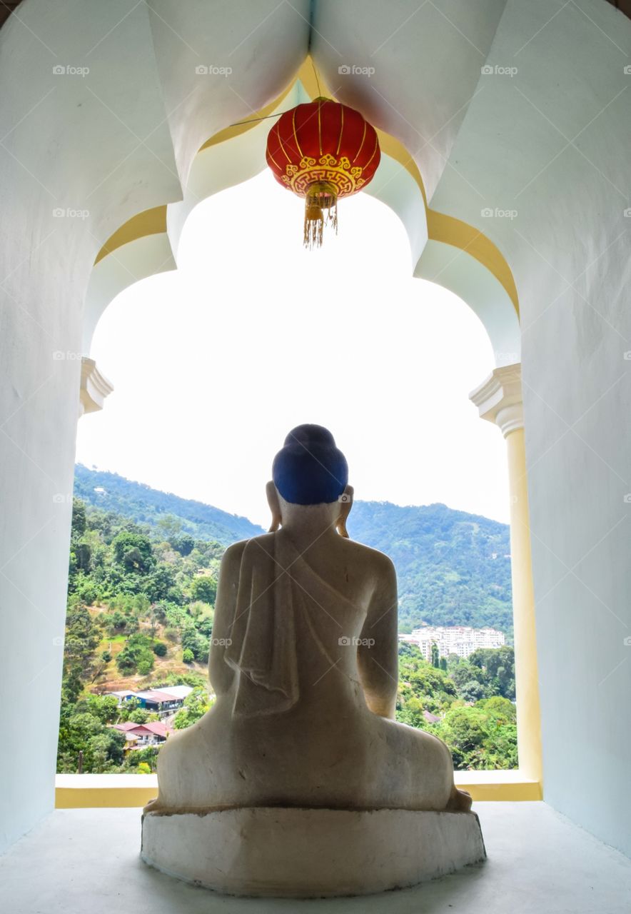 Inside the Pagoda in Kek Lok Si Temple in Penang, Malaysia