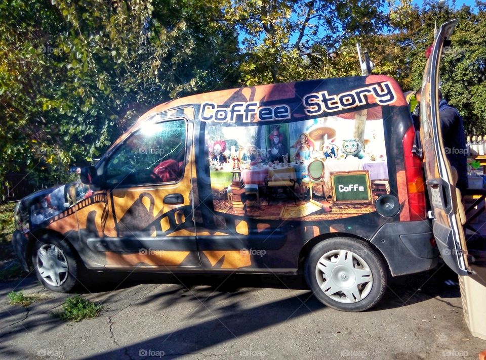 car commerce coffee автомобиль торговля кофе