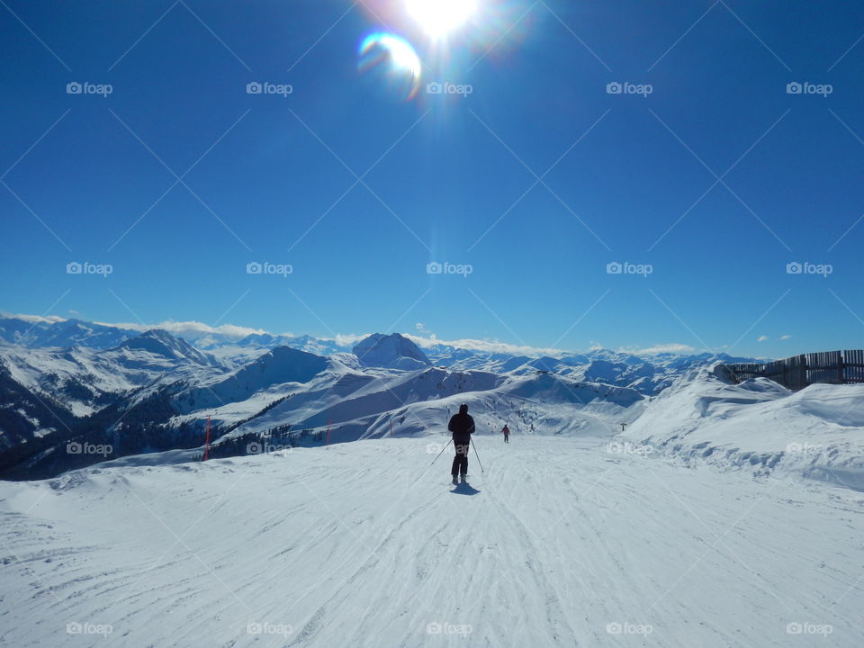 Skiing at Kitzbühel