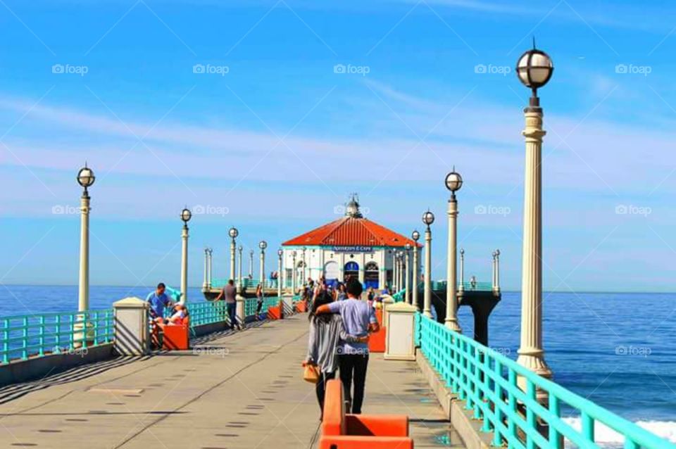 Manhattan Beach Pier. Manhattan Beach Pier, California (taken in March 2015)