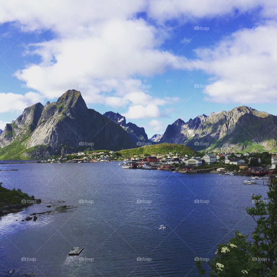 Reine in Lofoten, Norway. Beautiful Reine in Lofoten, Norway. Photo taken with iPhone 5s.
