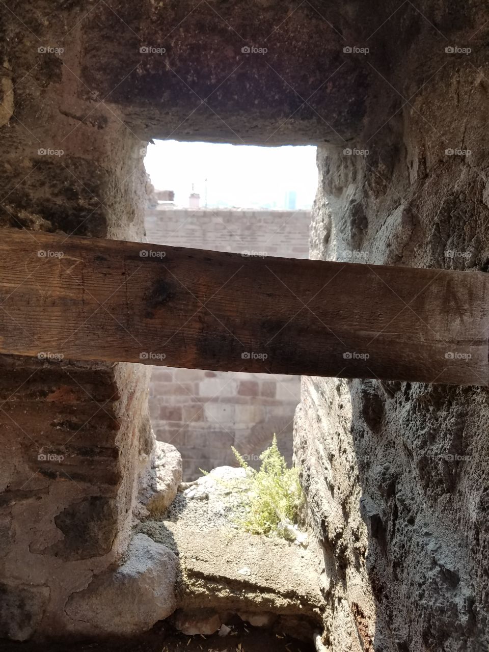 view from a window in the ankara castle in Turkey