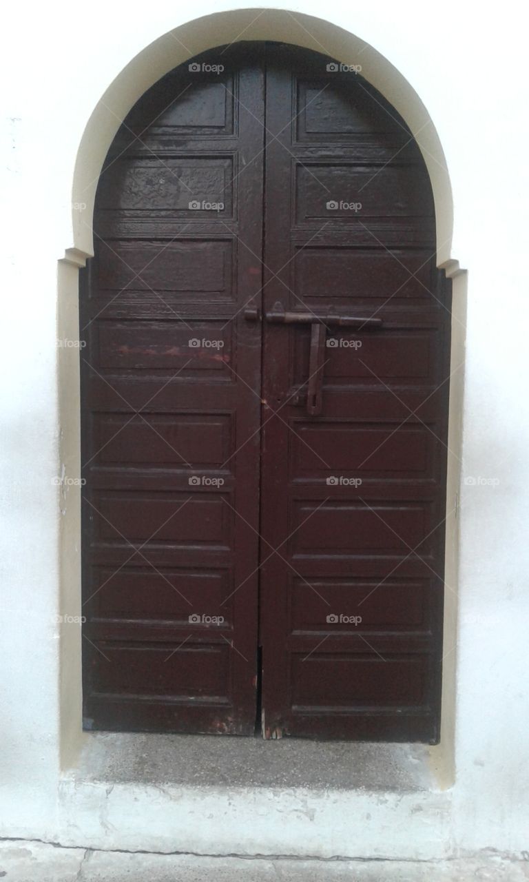 wood door