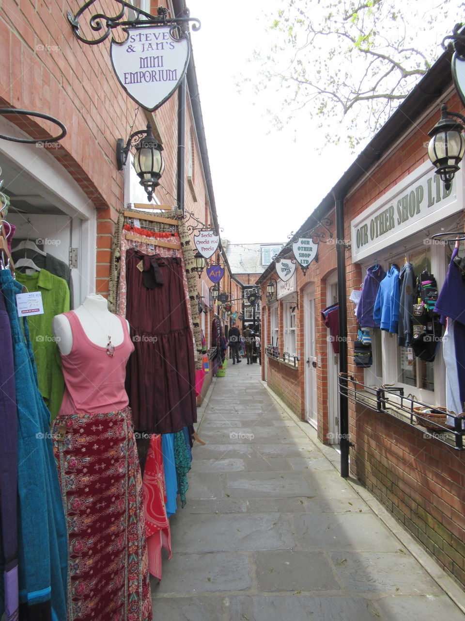 Quaint street at glastonbury