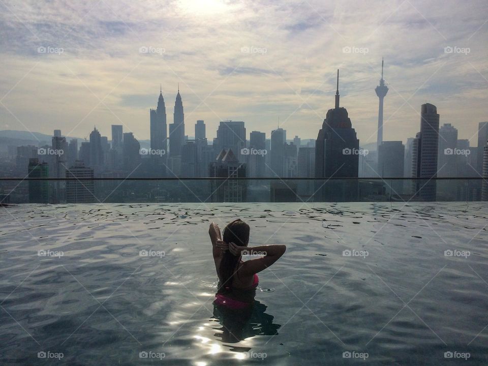 Young woman enjoying the view 