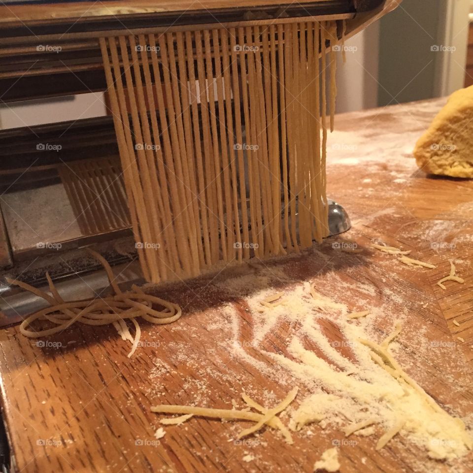 Pasta, pasta and more pasta! Tradition is important! Passing along the family recipe to the little ones and keeping the tradition going!