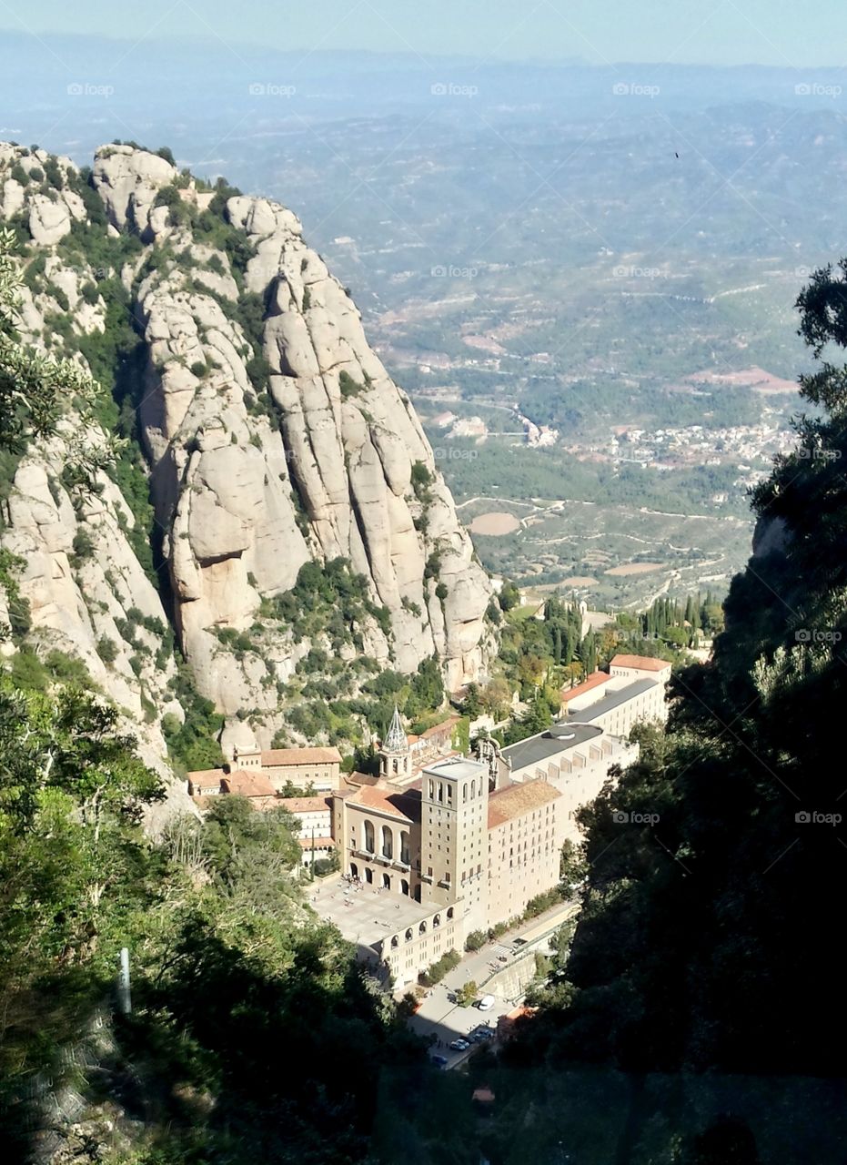 amazing view from Montserrat in Barcelona