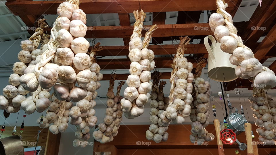 Garlic in market day