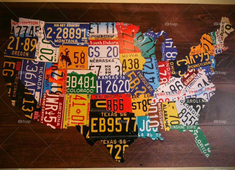 Cool License Plate Map