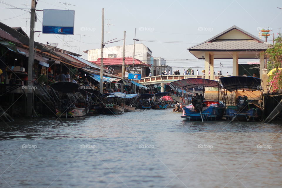 Floating market Thailand 