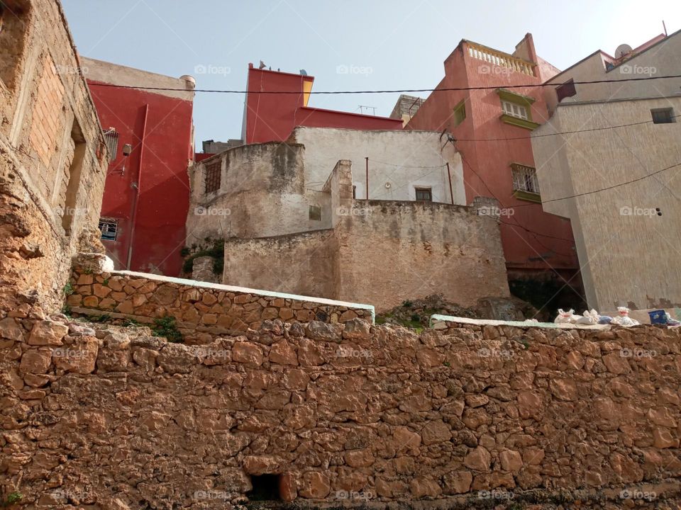 Ancien building in village Bhalil of morocco