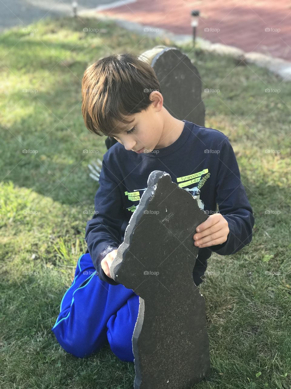 Building his own graveyard 