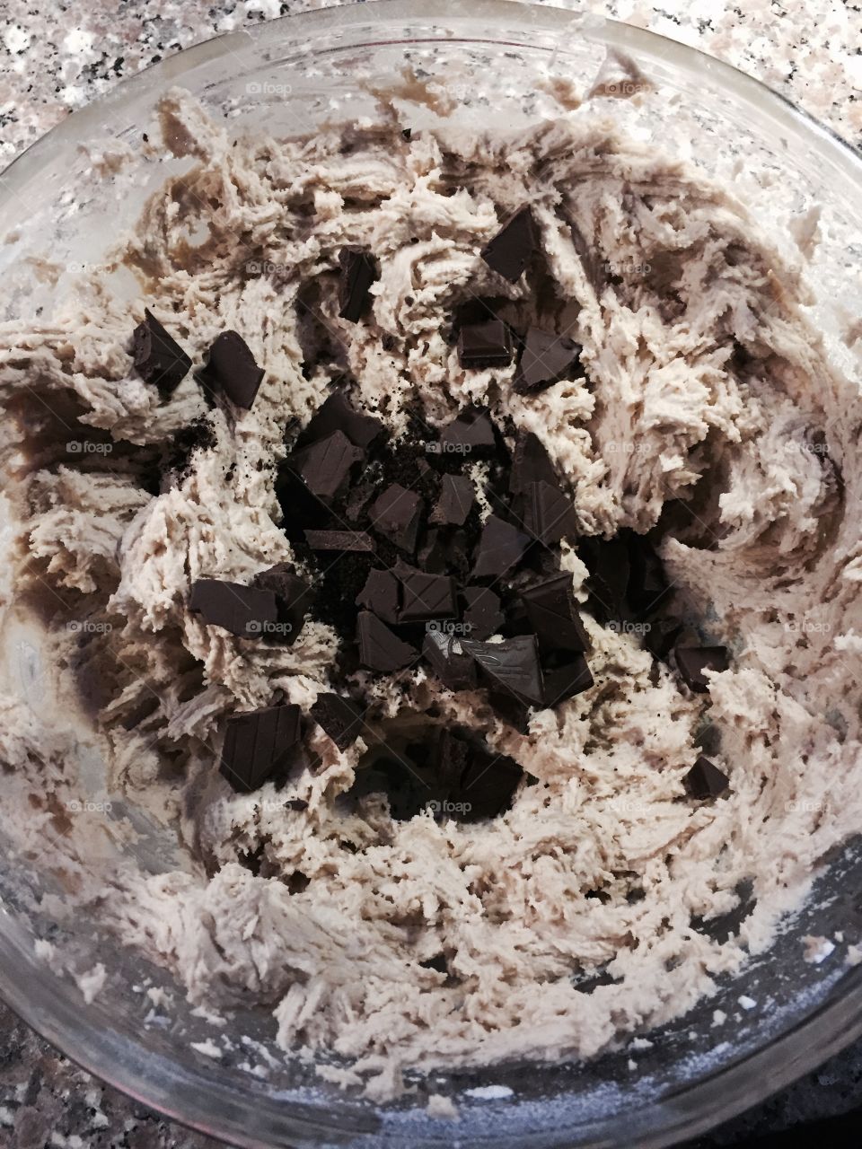 Chocolate Chip Cookie Dough. Cookie dough