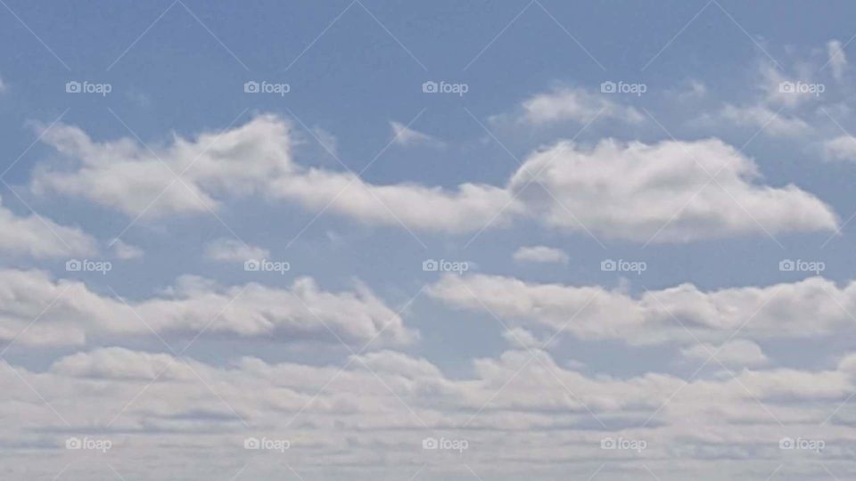 Calm clouds and blue sky