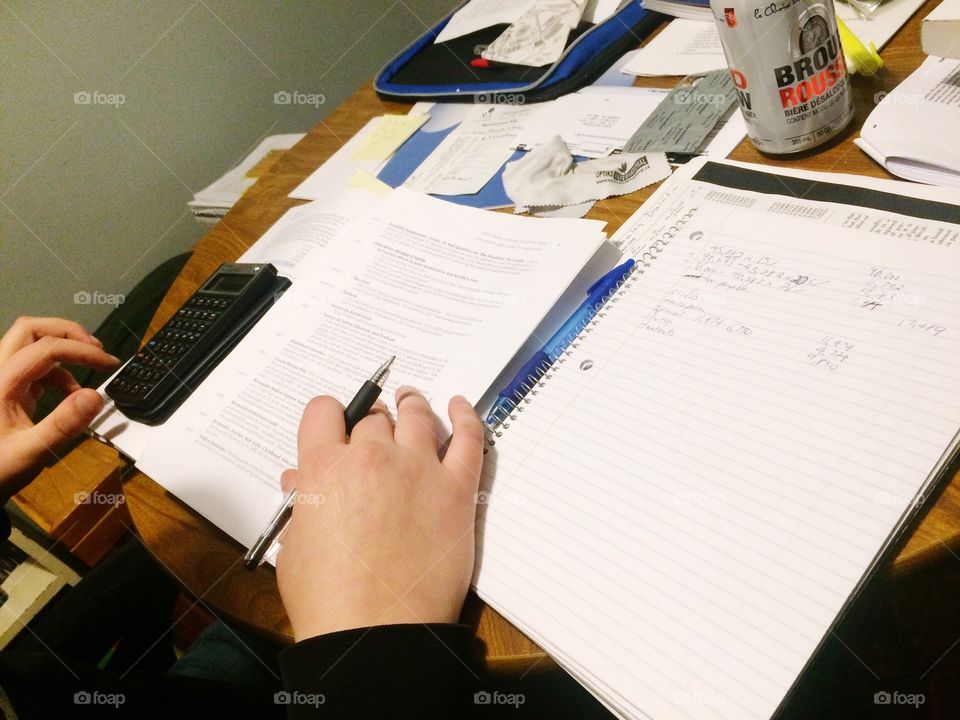 Studying for final exams! 