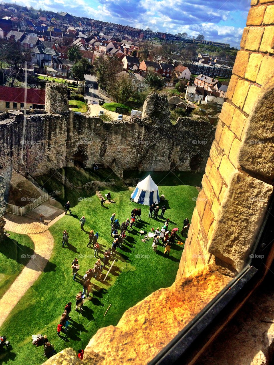 View from Conisborough Castle window