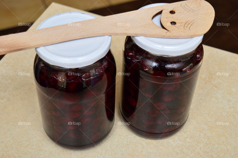 Cherry compote